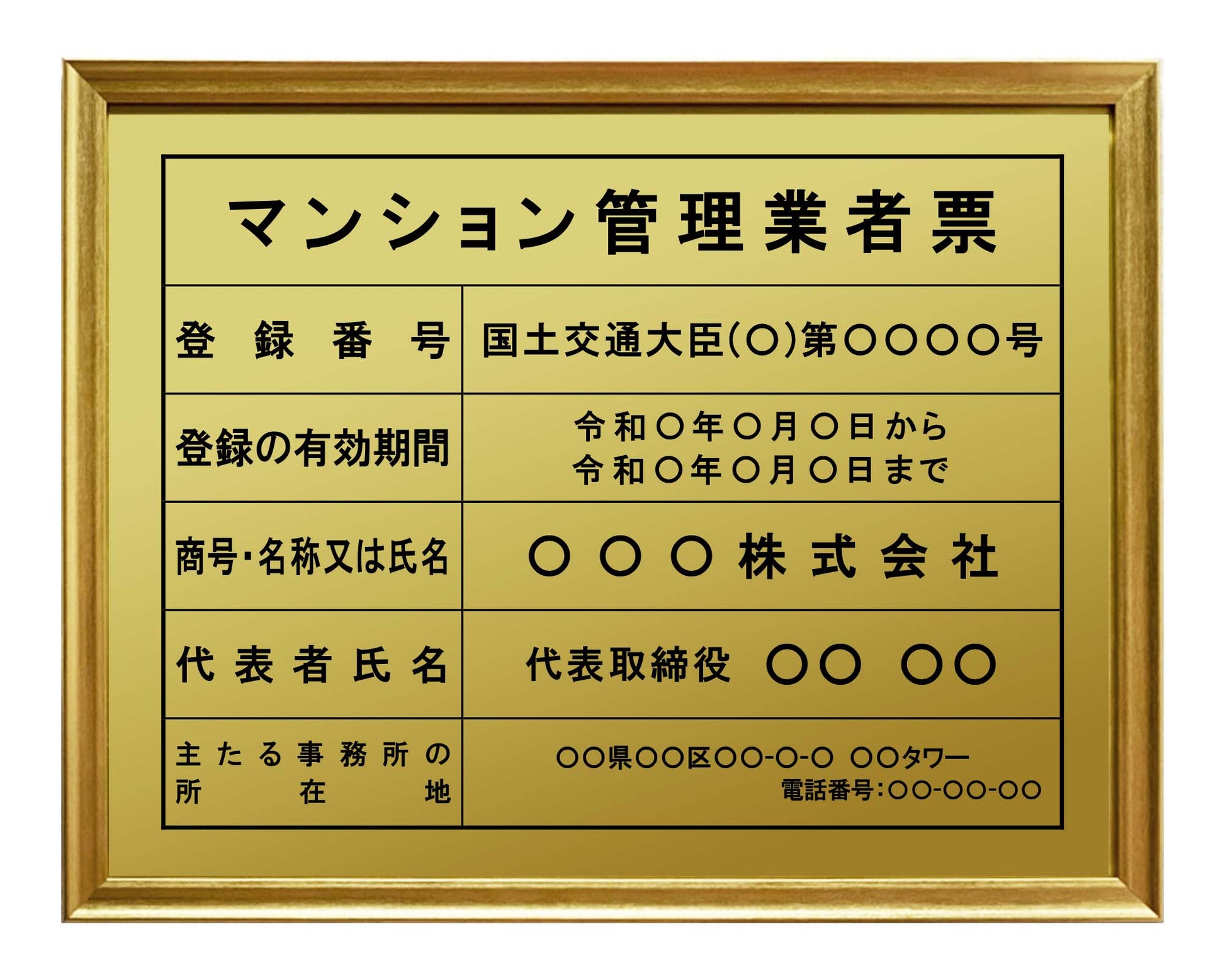 マンション管理業者票