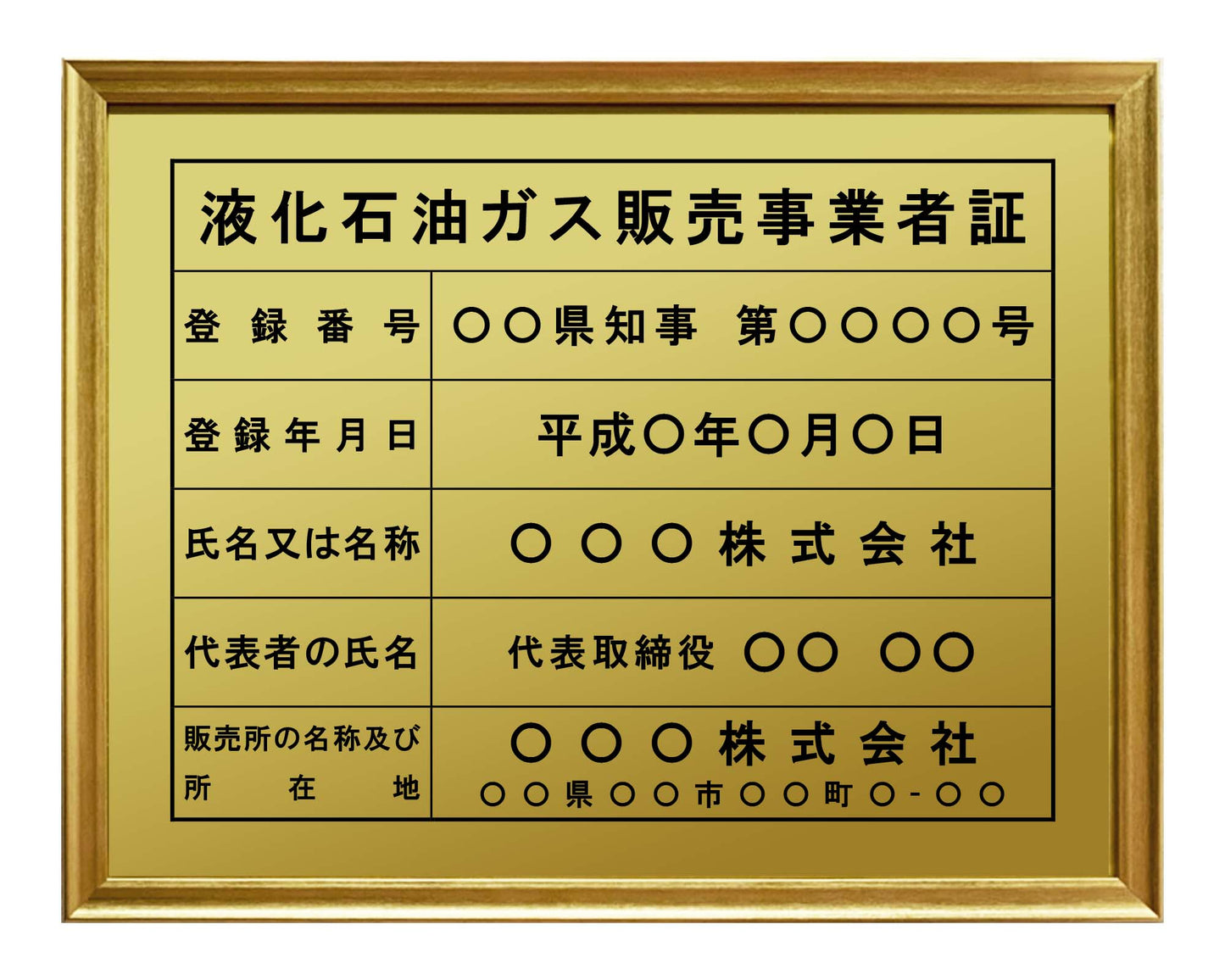 液化石油ガス販売事業者証