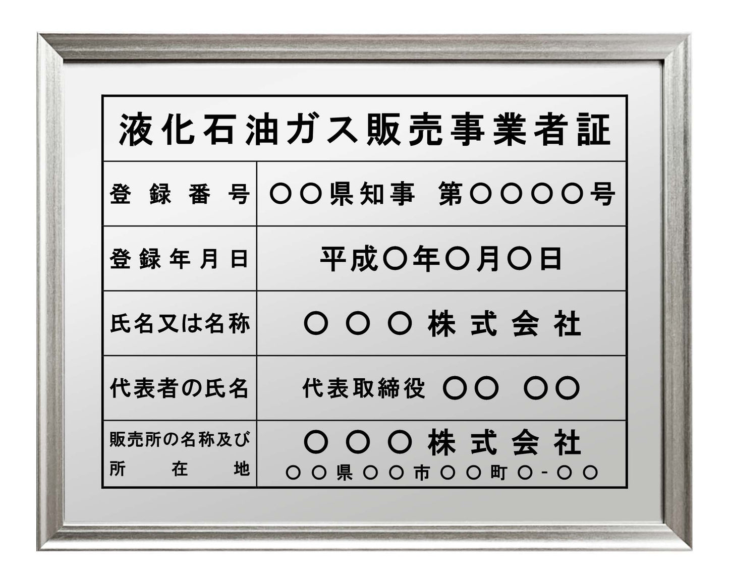 液化石油ガス販売事業者証